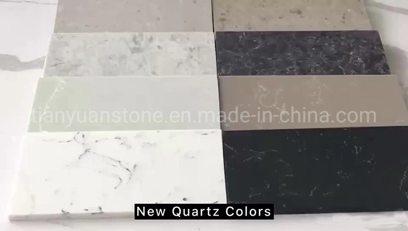 Natural Stone Prefab Carrara White Artificial Engineered Quartz Stone/Solid Surface/Granite/Marble Countertop for Kitchen and Bathroom