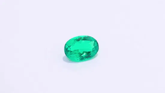 Hot Sale Precious Lab Grown Green Colombia Emerald Oval Shape Emerald Stone Loose Emerald for Jewelry